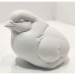 Vintage Kaiser Porcelain Bisque White Baby Chick Figurine